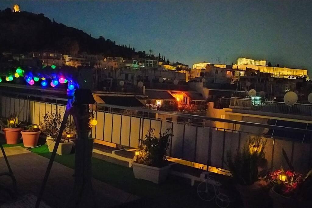 Rooftop Studio, Acropolis View! Athén Kültér fotó